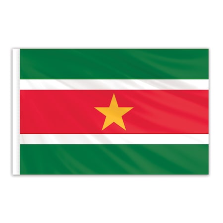 Suriname Indoor Nylon Flag 4'x6'